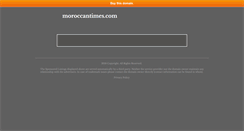Desktop Screenshot of moroccantimes.com
